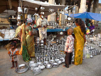 Brassmarkt in Tiruvannamalai